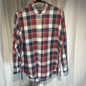Vintage 80s Andhurst Mens XL Plaid Single Needle Button Down Shirt Belk USA